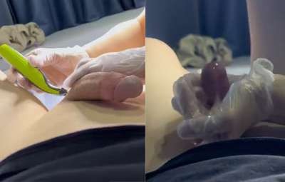 Đi Triệt Lông Cu Nứng Quá Nhờ Em Spa Sục Cặc Giúp